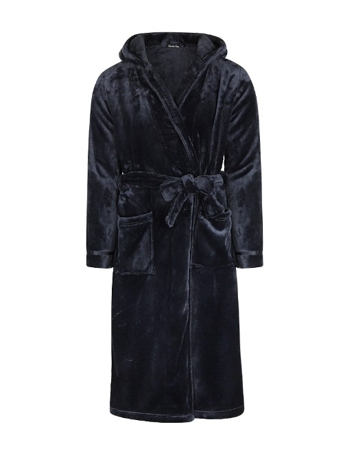 Charlie Choe Cozy Days navy/blue bathrobe