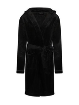 Charlie Choe Wild Nights black bathrobe