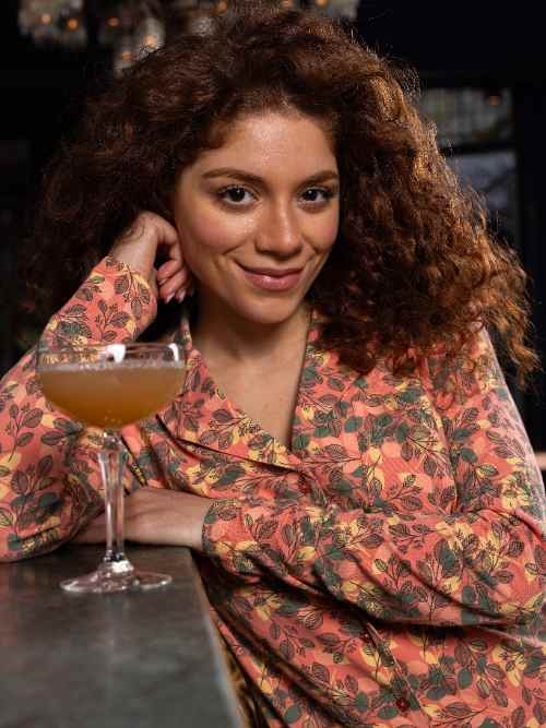 Charlie Choe Fall in Love orange/print nightdress