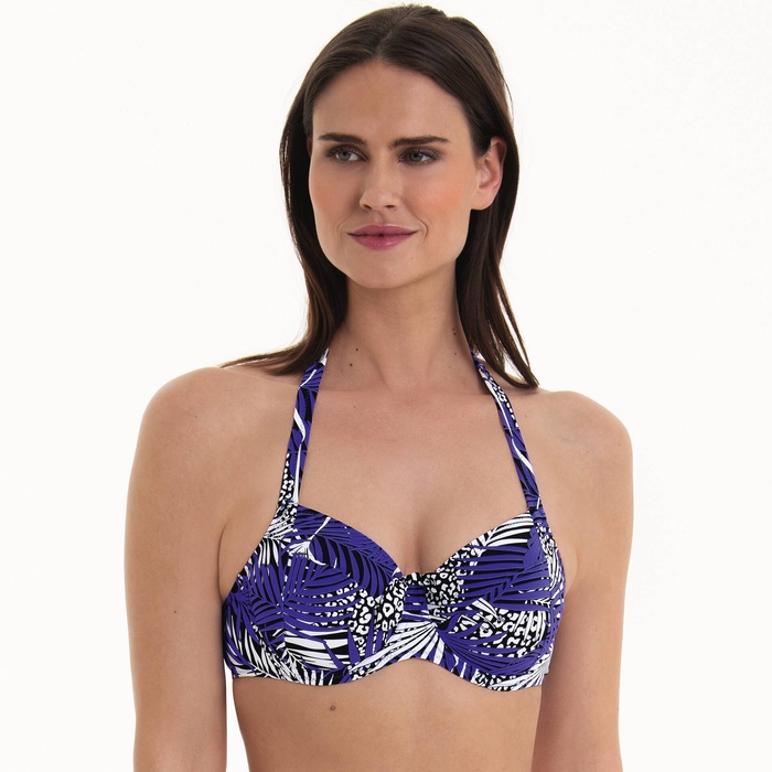 Rosa Faia Swimwear Leandra blue padded bikini bra