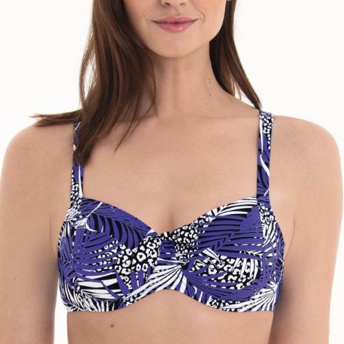 Rosa Faia Swimwear Leandra blue padded bikini bra