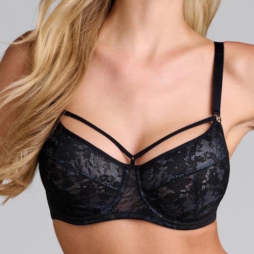 Marlies Dekkers sample Space Odyssey blue/black non-padded bra