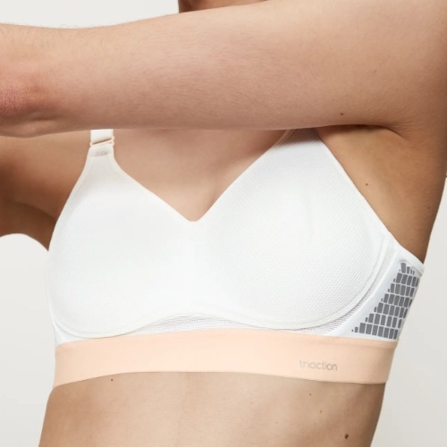 Triumph Triaction Hybrid Lite white sport bra