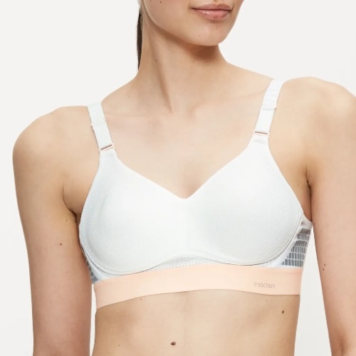 Triumph Triaction Hybrid Lite white sport bra