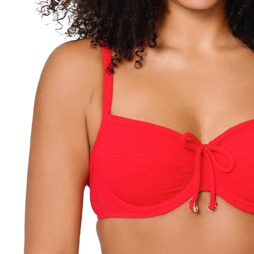 LingaDore Beach Stand Out red soft-cup bikini bra