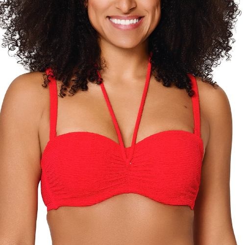 LingaDore Beach Stand Out red padded bikini bra