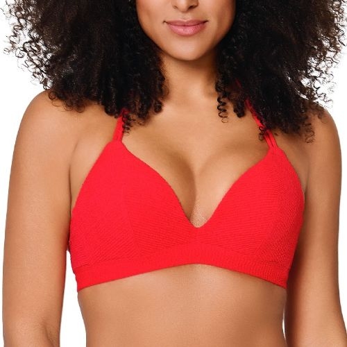 LingaDore Beach Stand Out red padded bikini bra
