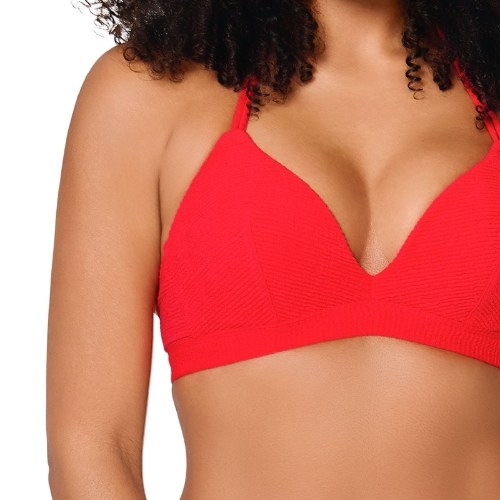 LingaDore Beach Stand Out red padded bikini bra