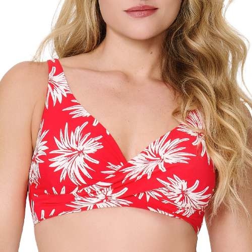 LingaDore Beach Fresh Flowers red padded bikini bra