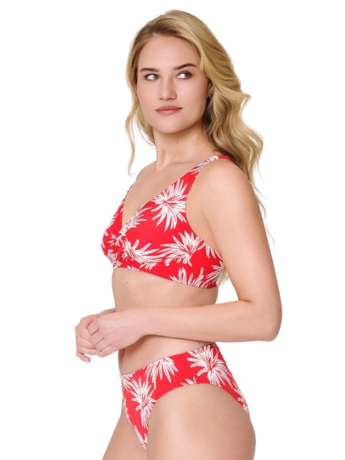 LingaDore Beach Fresh Flowers red padded bikini bra
