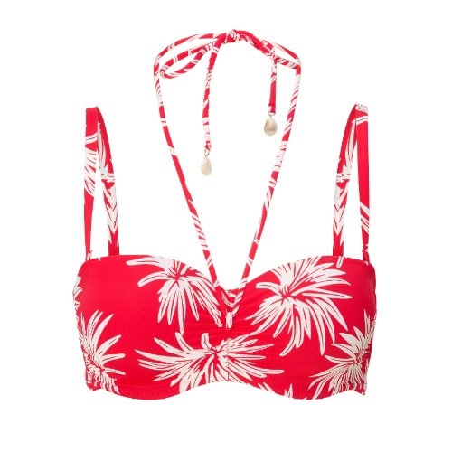 LingaDore Beach Fresh Flowers red padded bikini bra