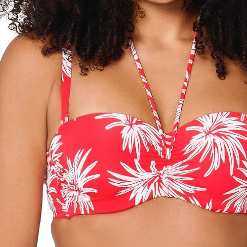 LingaDore Beach Fresh Flowers red padded bikini bra