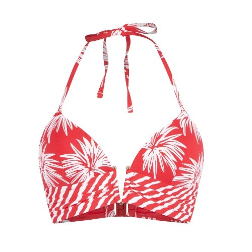 LingaDore Beach Fresh Flowers red padded bikini bra