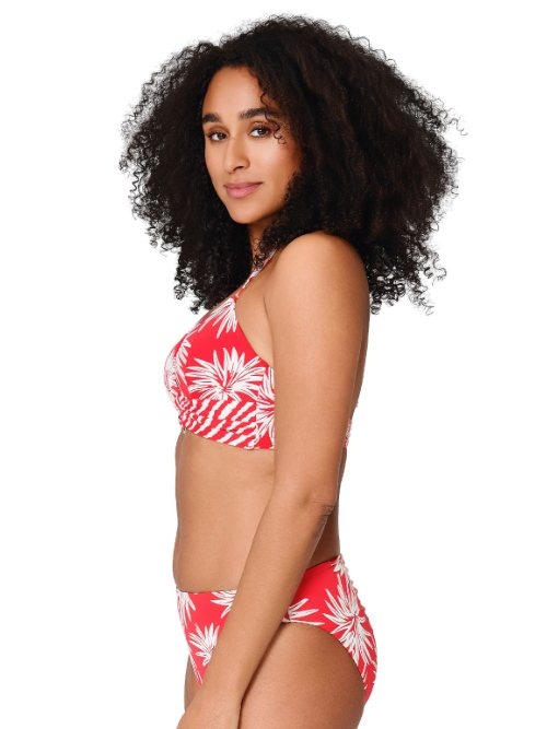 LingaDore Beach Fresh Flowers red padded bikini bra
