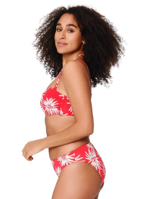 LingaDore Beach Fresh Flowers red bikini brief