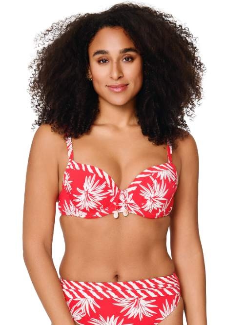 LingaDore Beach Fresh Flowers red bikini brief