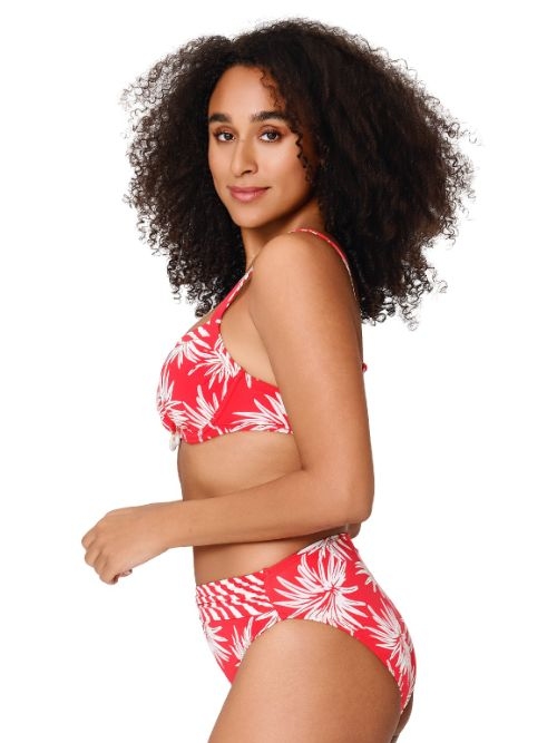 LingaDore Beach Fresh Flowers red bikini brief