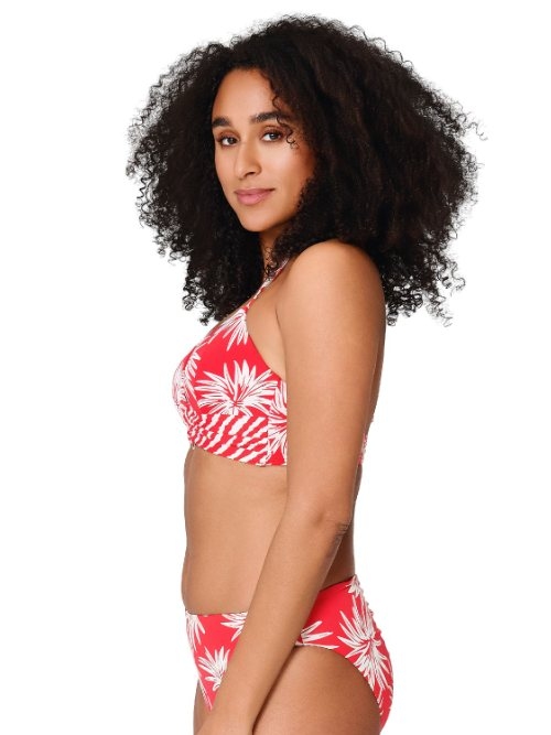 LingaDore Beach Fresh Flowers red bikini brief