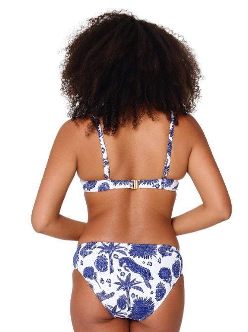 LingaDore Beach Under The Greek Sun blue/white padded bikini bra