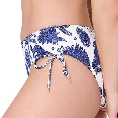 LingaDore Beach Under The Greek Sun blue/white bikini brief
