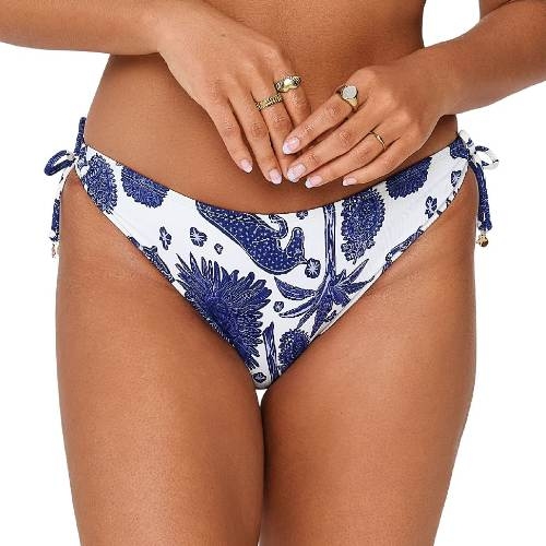 LingaDore Beach Under The Greek Sun blue/white bikini brief