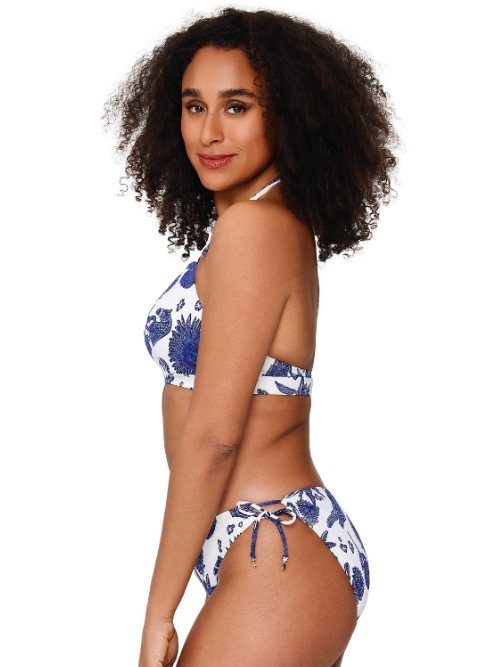 LingaDore Beach Under The Greek Sun blue/white bikini brief