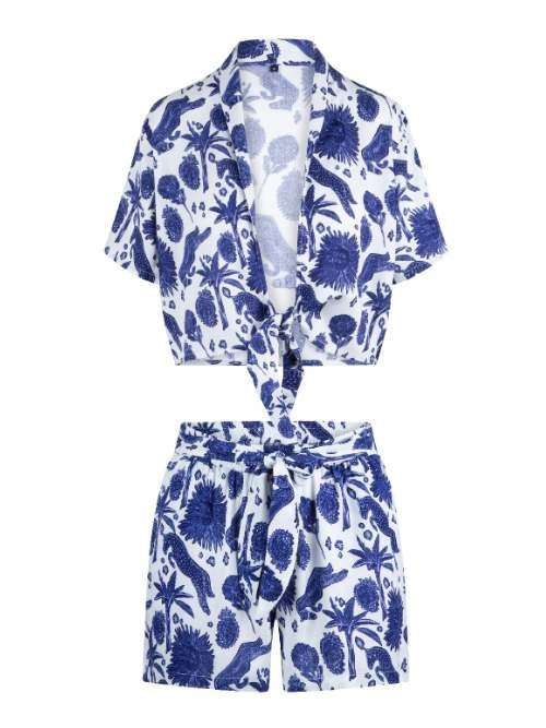 LingaDore Beach Under The Greek Sun blue/white beachwear