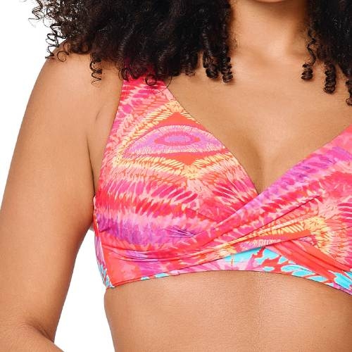 LingaDore Beach Beach Vibes Only coral padded bikini bra