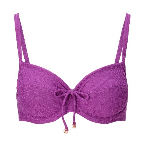 LingaDore Beach Purple Pulse purple soft-cup bikini bra