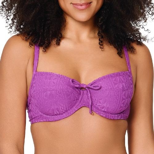 LingaDore Beach Purple Pulse purple soft-cup bikini bra