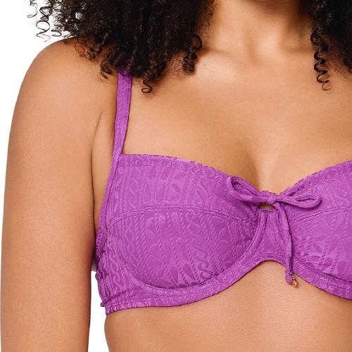 LingaDore Beach Purple Pulse purple soft-cup bikini bra