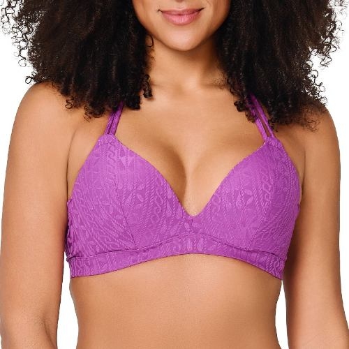 LingaDore Beach Purple Pulse purple padded bikini bra