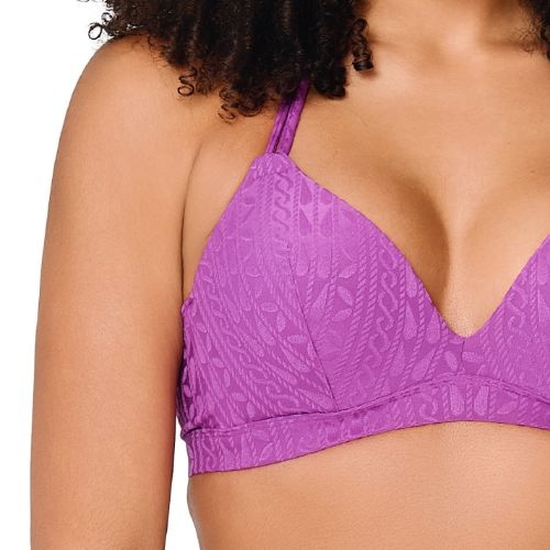 LingaDore Beach Purple Pulse purple padded bikini bra