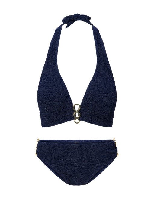 LingaDore Beach A Touch Of Gold navy blue set