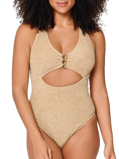 LingaDore Beach A Touch Of Gold gold bathingsuit