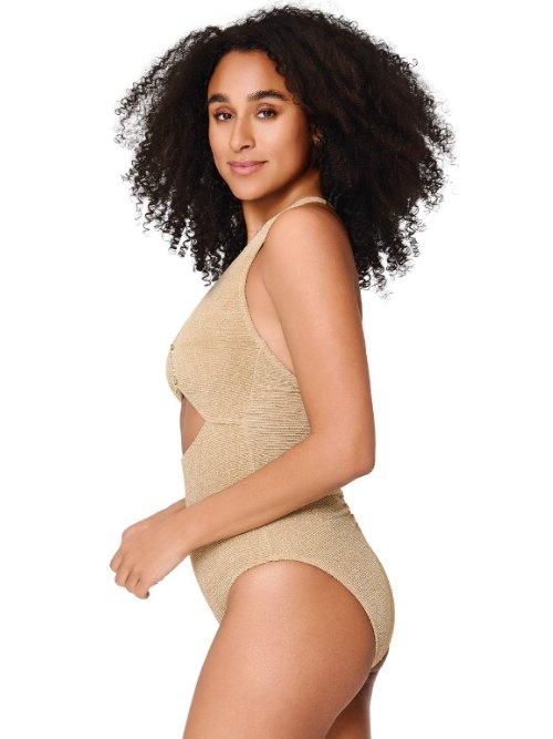 LingaDore Beach A Touch Of Gold gold bathingsuit