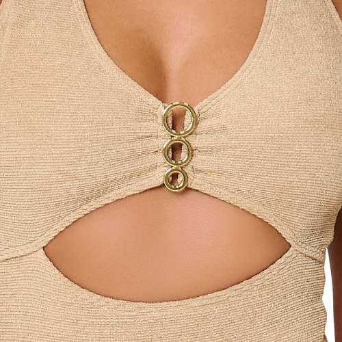 LingaDore Beach A Touch Of Gold gold bathingsuit