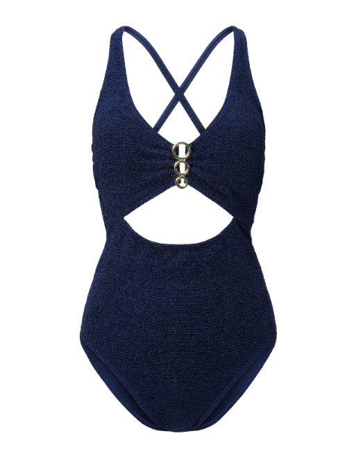 LingaDore Beach A Touch Of Gold navy blue bathingsuit
