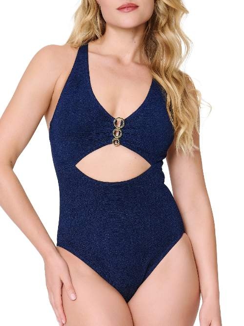 LingaDore Beach A Touch Of Gold navy blue bathingsuit