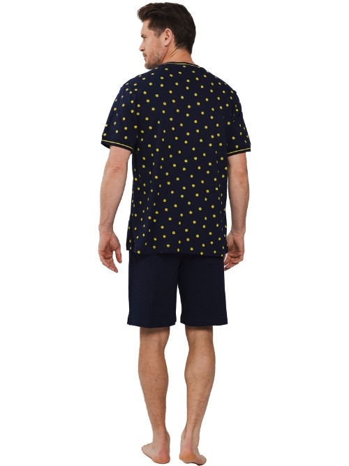 Pastunette Men navy blue shortama