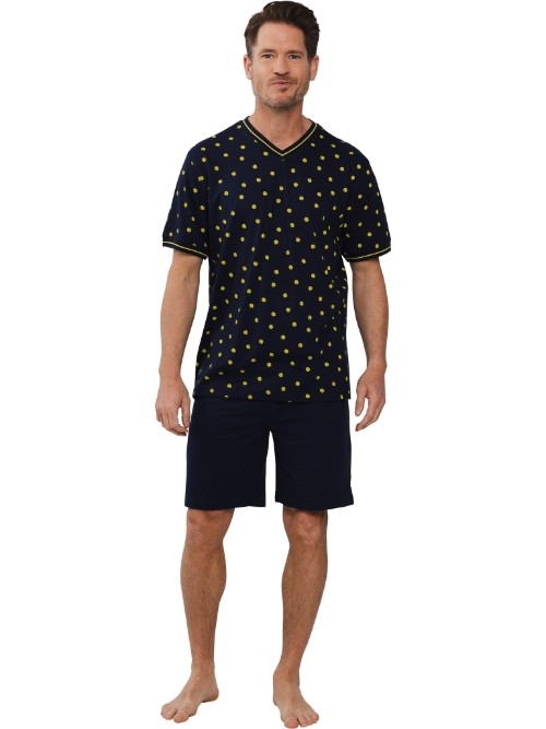 Pastunette Men navy blue shortama