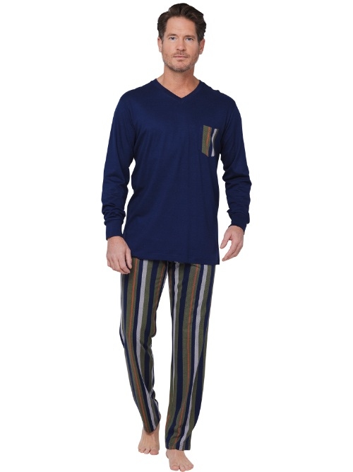 Pastunette Men navy blue pajama