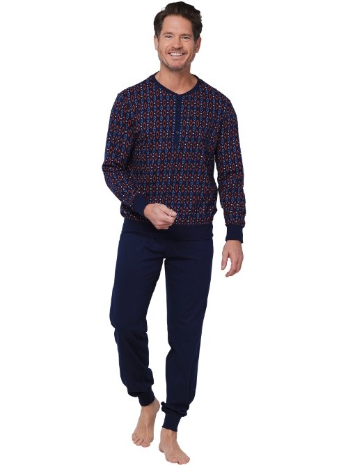 Pastunette Men navy blue pajama