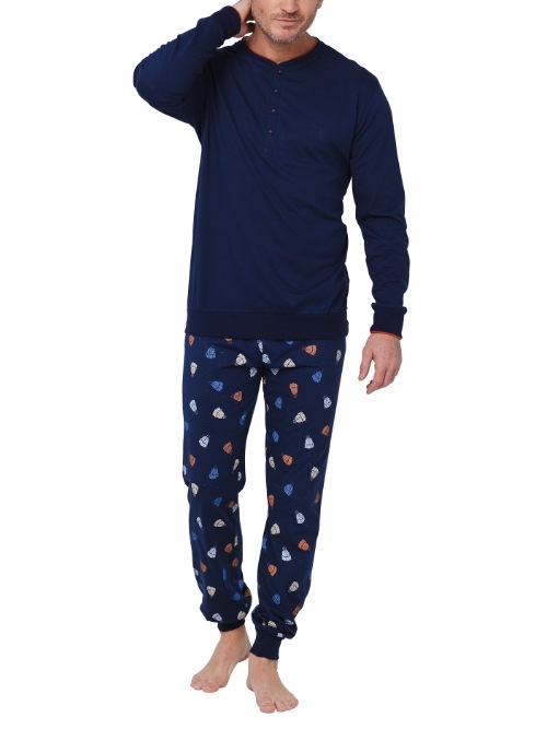 Pastunette Men navy blue pajama