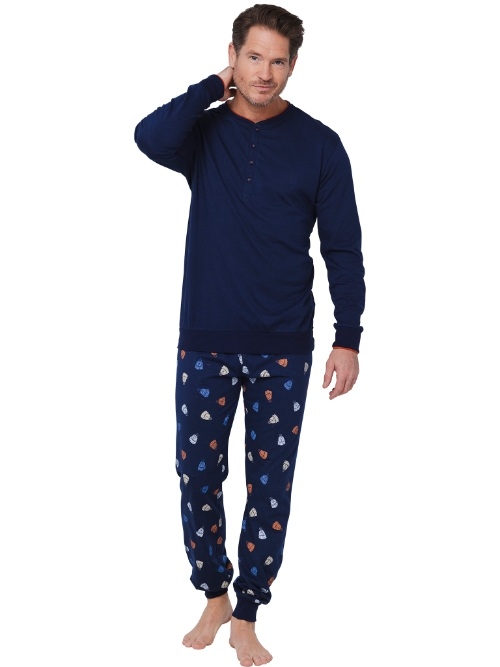 Pastunette Men navy blue pajama