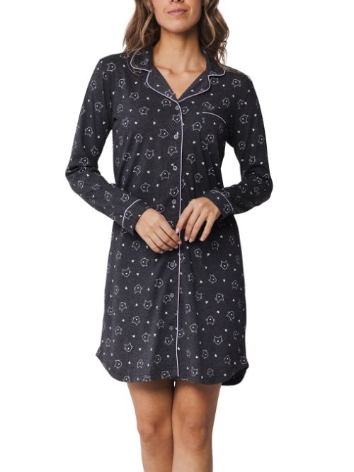 Rebelle Women dark grey nightdress