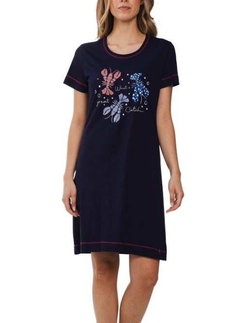 Rebelle Women navy blue nightdress