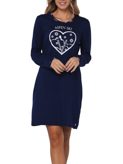 Rebelle Women navy blue nightdress