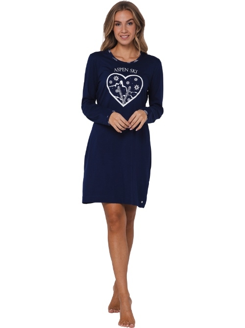 Rebelle Women navy blue nightdress