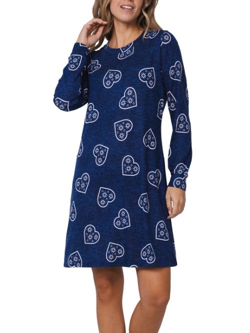 Rebelle Women navy blue nightdress